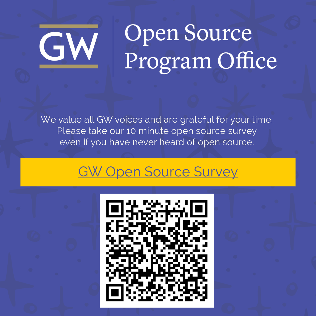GW Open Source Survey with QR Code