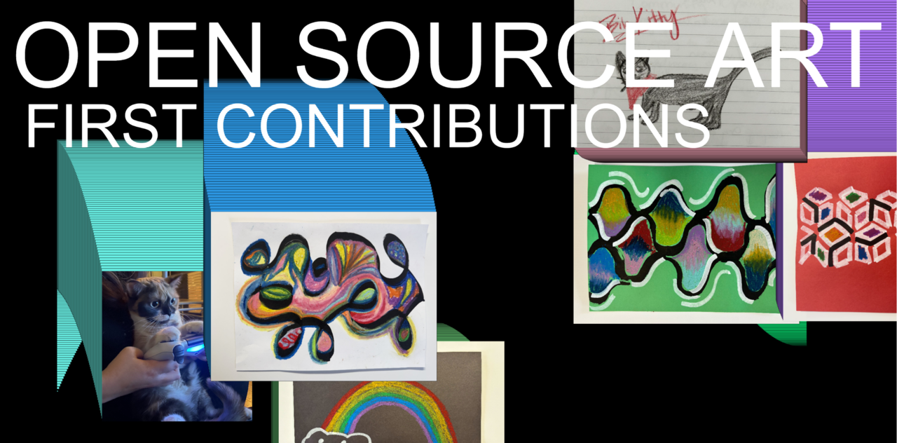 screenshot of open source art collage